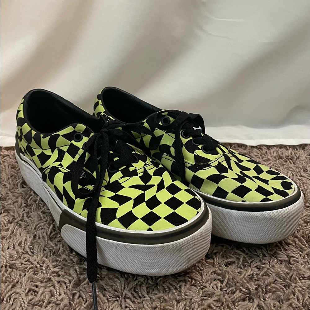 Green and Black Glow In The Dark Platform Van